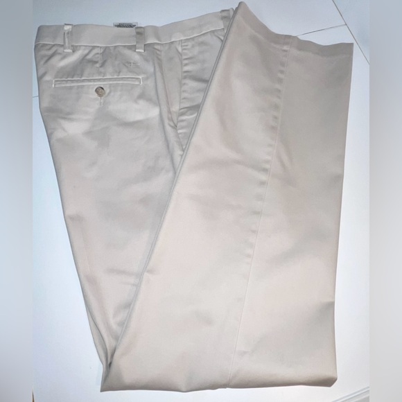 Dockers D 2 sz 32 W x 34 Inseam Stone Khaki twill pants 99% cotton - Picture 3 of 9